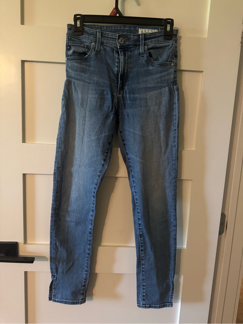 Ag Adriano Goldschmied Women's Cropped Slim Jeans - Blue Wash